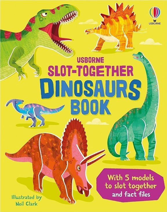 USBORNE SLOT-TOGETHER DINOSAURS BOOK